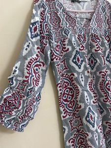 Stylish Indian Print Tunic Top