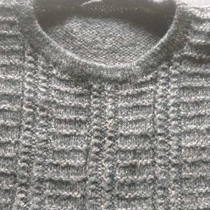 Stylish Grey Knit Sweater Vest