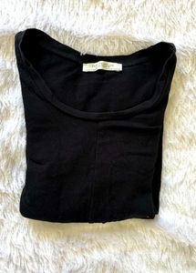 Zara Trafaluc Black Twisted Tshirt( Women's)