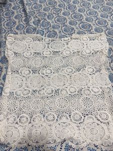 Bohemian white lace cutout top