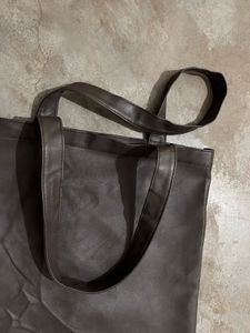 Pre-Loved LEICID Two-Tone Faux Leather Tote Bag –