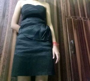 Elegant Black Strapless Dress