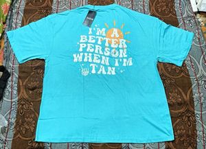 SHEIN "Better Person When I'm Tan" T-Shirt