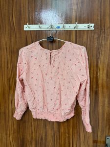 Pink Cherry Print Top