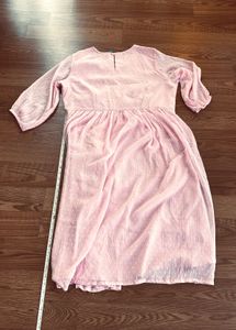 Baby pink dress for evening
