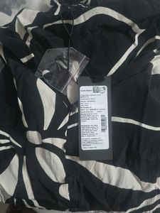 Stylish Black &amp; White Floral Dress