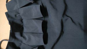 Navy Blue Ruffle Dress