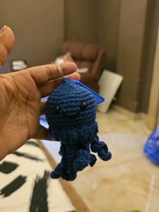 Crochet Jellyfish Keychain