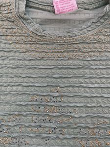 Light Green Textured pallazo set