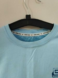 Light Blue Graphic T-Shirt