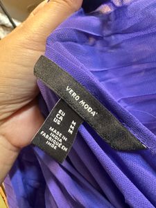 Vero Moda Marquee Purple Pleated Maxi Dress