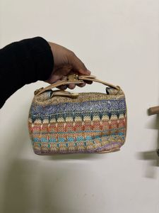 Colorful Woven Clutch