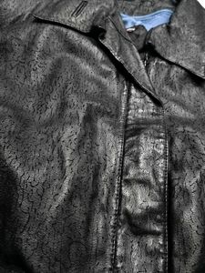 Vintage textured leather Jacket