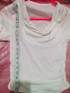 Chic White Long Sleeve Wrap Top