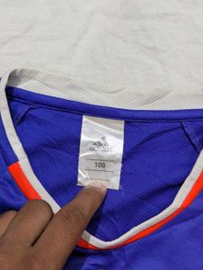 Adidas Men's Blue &amp; Red T-Shirt