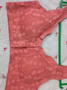 Elegant Lace Front Button Bra