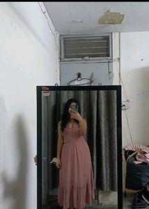 Dusty Rose Classic Date Dress