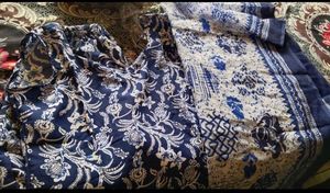 Beautiful Blue Floral Kurta Set