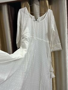 Elegant White Cotton Kurta