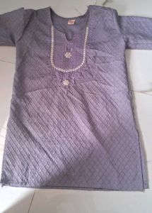 Elegant Lavender Quilted Kurta