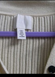 H&amp;M Ribbed Button-Up Knit Dress