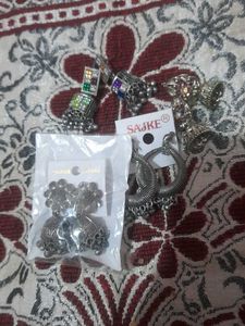 Elegant Oxidized Jhumka Earring Set combo