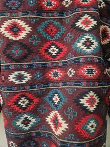 Aztec Print Button-Up Shirt