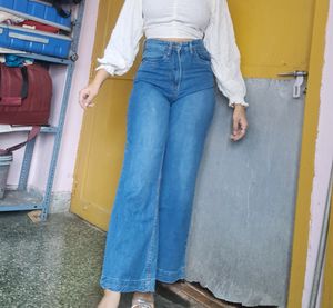 Blue Flared Jeans