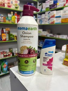 Mamaearth Onion Shampoo & Head & Shoulders