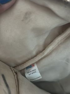 Max Brand Quilted Beige Backpack