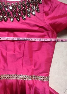 Party Wear, Gown, Size -L, Wear One Time