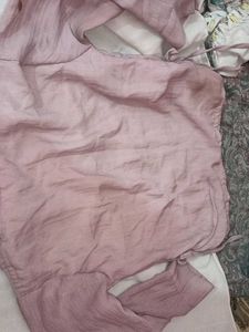 Elegant Pink Ethnic top ek baju m thora sa daag h