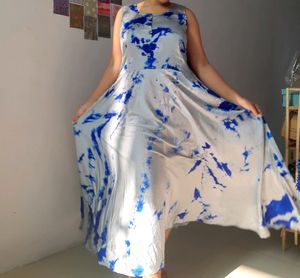 Tiedye Full Lengh Gown With Matching Jacket