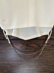 embellish corset style white top