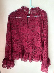 Elegant Lace Long Sleeve Top