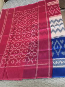 Vibrant Ikat Silk Saree