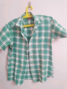 Men's Green Plaid Shirt