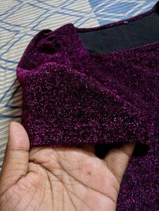 PURPLE GLITTERY PARTY TOP ✨💜