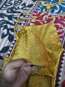 Elegant Yellow Embroidered Blouse