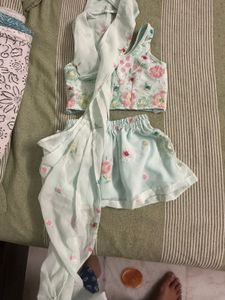 Designer Drape Dhoti Saree Fir 9-18 Month Girl Eth