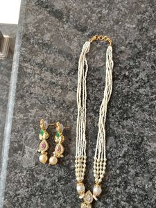 necklace with earrings