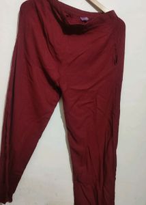 Maroon Kurti Plazo Set For Girl 30 Bust