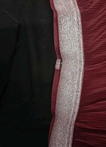 Maroon Wide Leg Pants