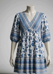 Bohemian Floral Print Dress