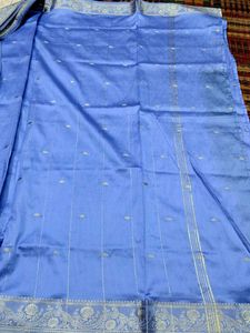 Beautiful Blue Silk Saree