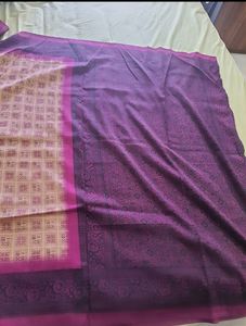 Purple &amp; Pink Saree With Blouse