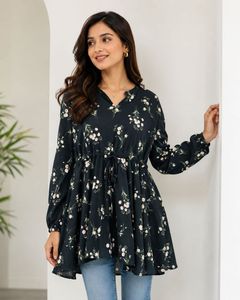 Chic Floral Tunic Top