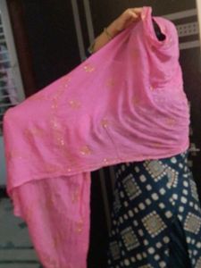 Embellished Pink Dupatta of 1