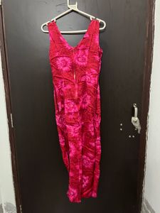 Vibrant Floral Print Maxi Dress