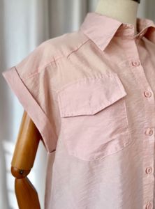 🚀🚀24Hrs EOS SALE🚀🚀Pink Pocket Shirt Top